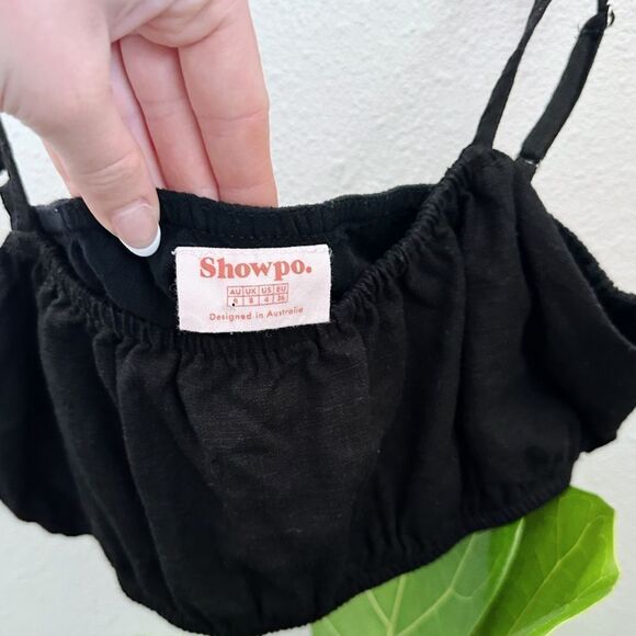 ✨3/$25✨ Showpo black cropped bralette top - Picture 3 of 3